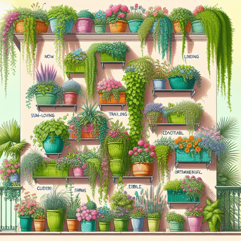 Plants Suitable for Balcony Vertical Gardens