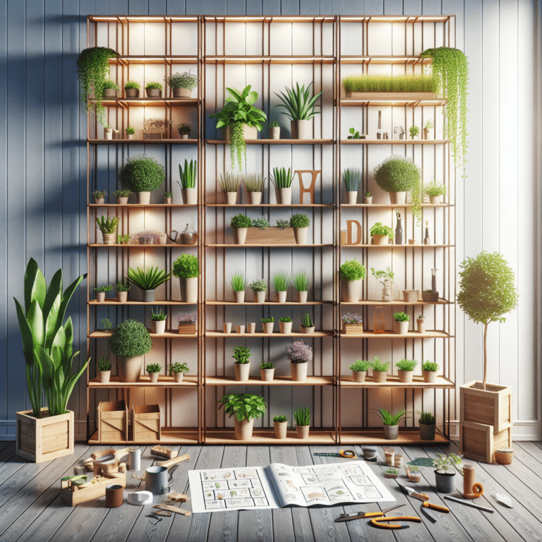 DIY Vertical Garden Shelf System: Storage and Greenery in One