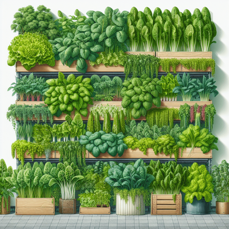 Best Leafy Greens for Vertical Gardens