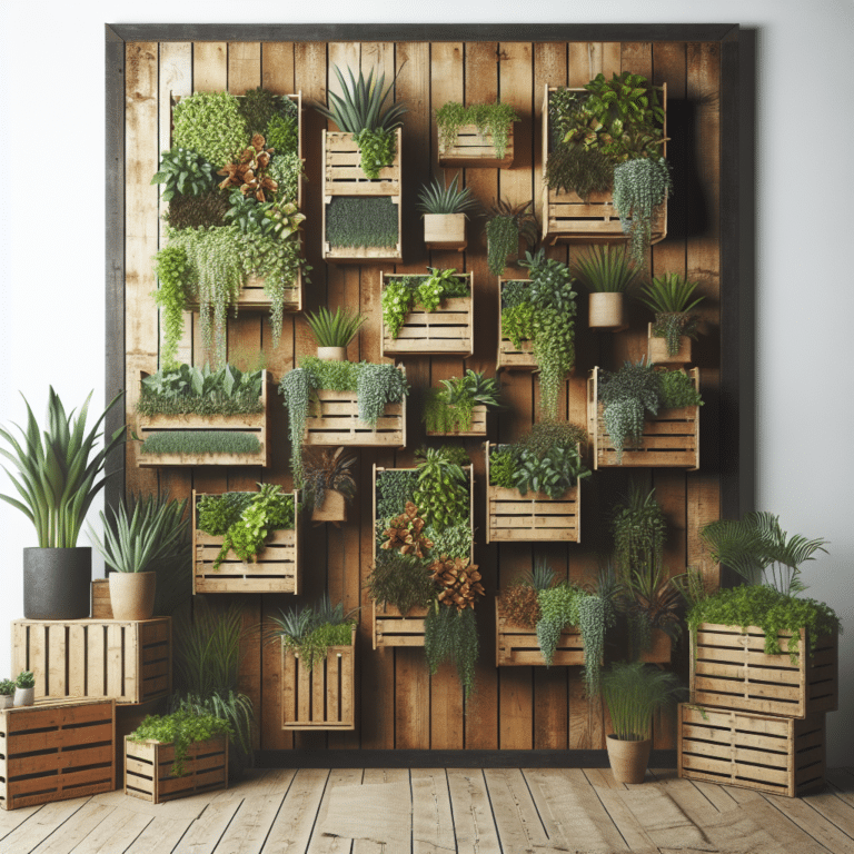 Wooden Crate Vertical Garden DIY: A Rustic Approach