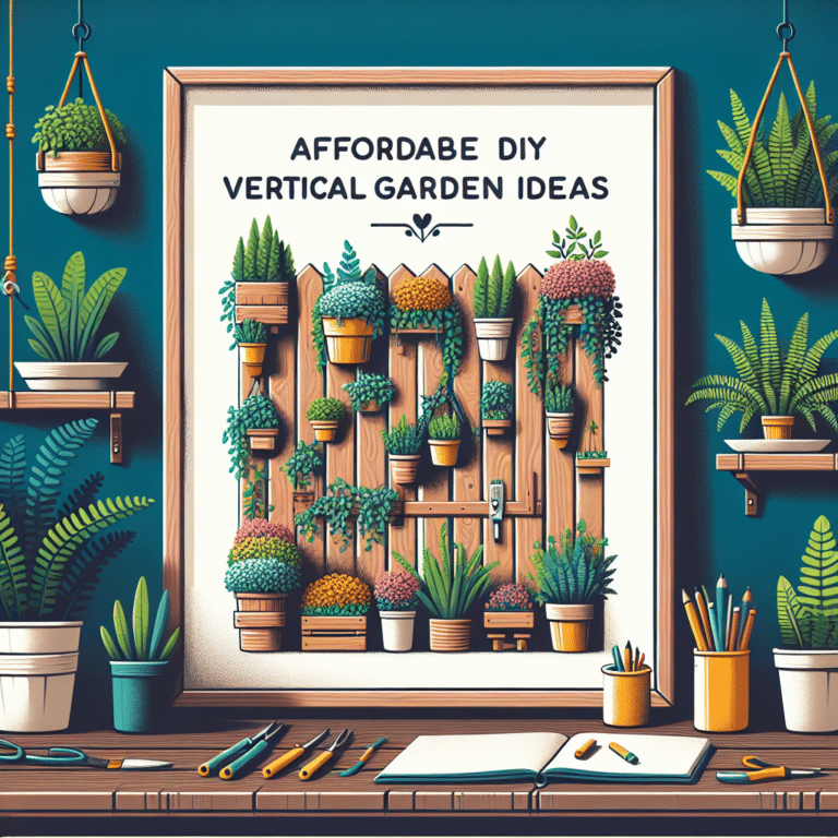 Affordable DIY Vertical Garden Ideas to Try
