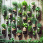 Eco-Friendly Vertical Garden Using Recycled Bottles