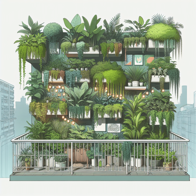 Creating a Mini Jungle: Vertical Garden Ideas for Small Balconies