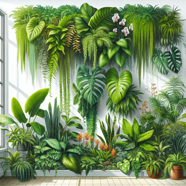 Tropical Plants for Indoor Vertical Gardens