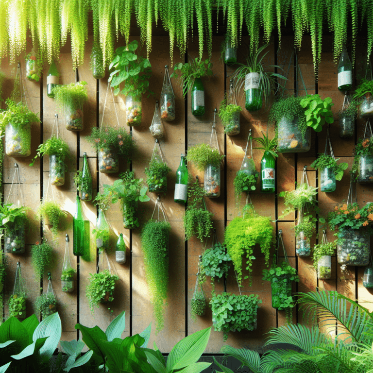 Creating a Vertical Garden Using Recycled Materials
