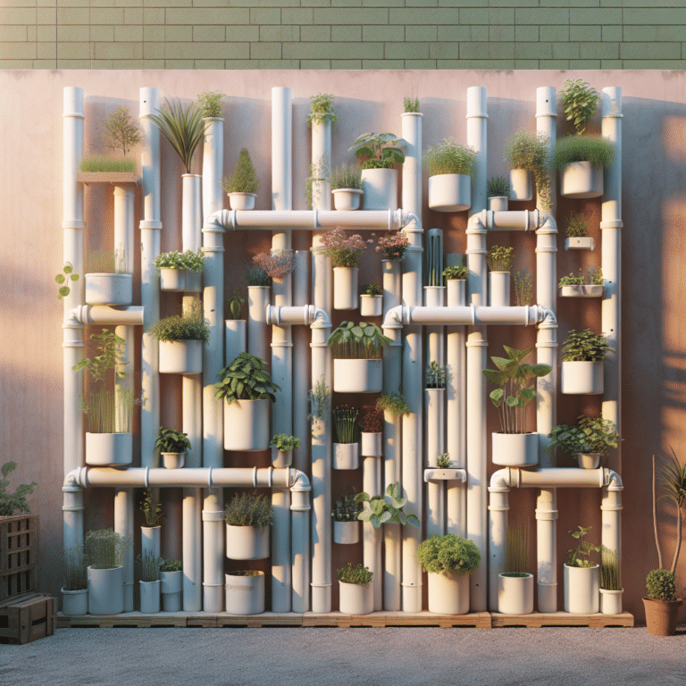 Crafting a Vertical Garden with PVC Pipes