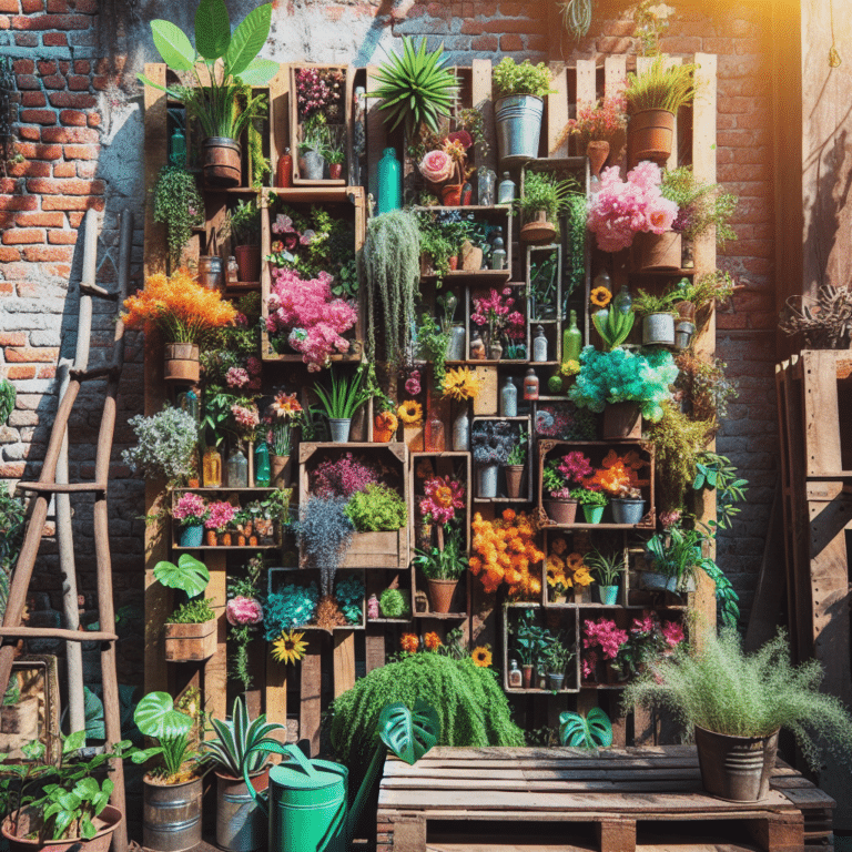 Creating a Vertical Garden Using Recycled Materials
