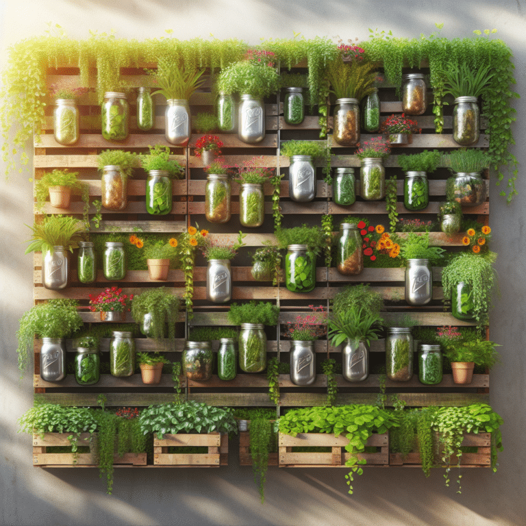 Creating a Vertical Garden Using Recycled Materials