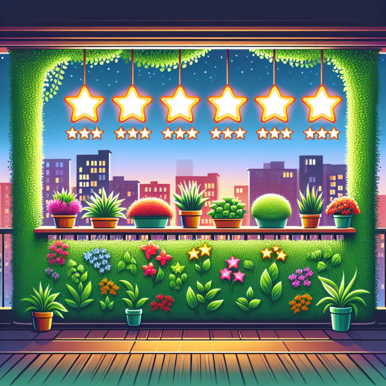 Five-Star Plants for Your Balcony Vertical Garden