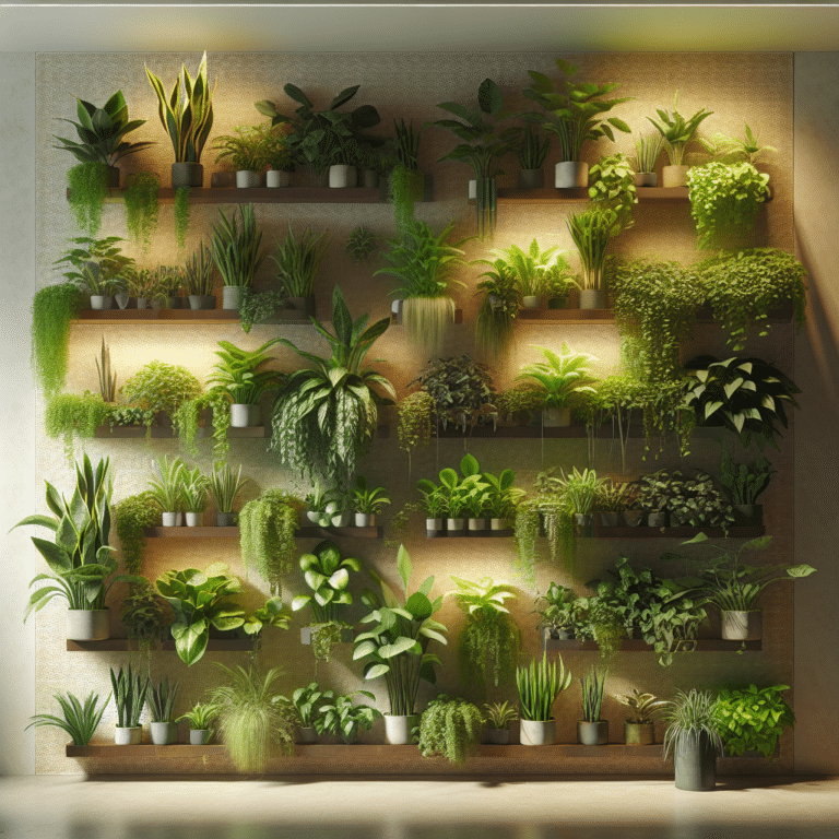 Low Light Plants for Indoor Vertical Gardens