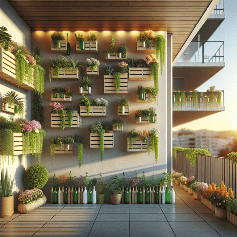 Maximizing Space with a Vertical Balcony Garden